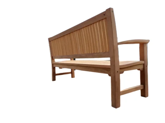 Пляжная скамейка в парке из тикового дерева, уличный стул